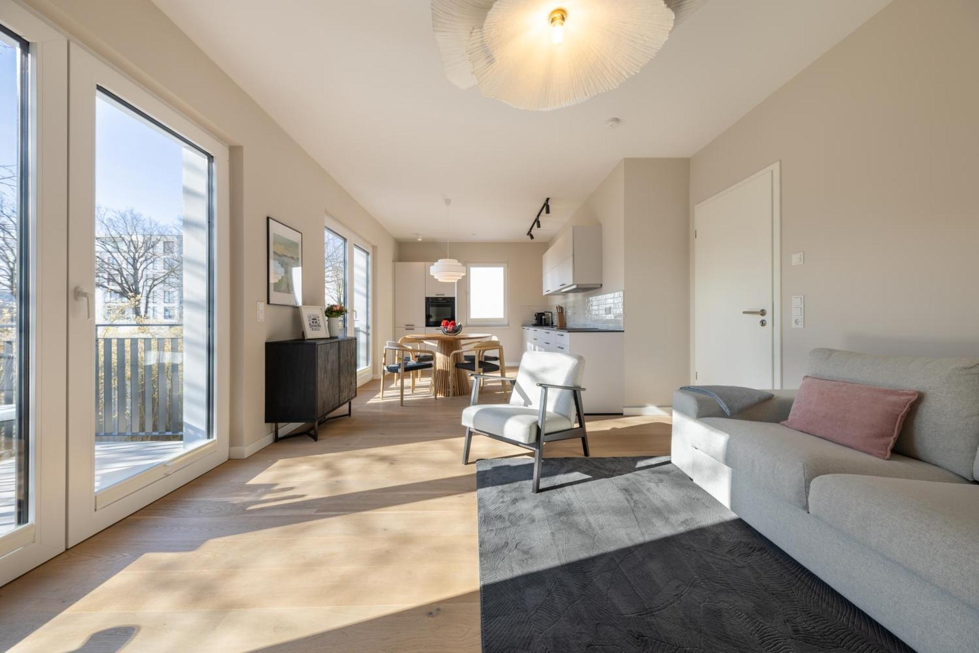 Ferienwohnung Strom Acht - Modern Frisch Inkl Stellplatz, Balkon - 200M Zum Alten Strom Rostock Eksteriør bilde